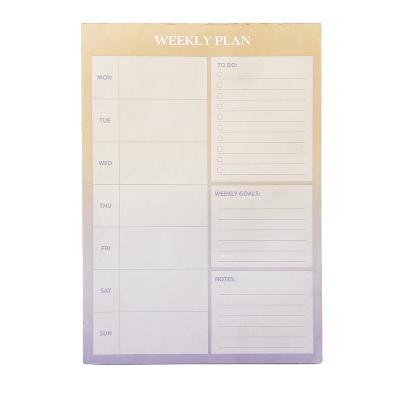 China Hot sale notepad easy to do list custom daily planner tear off weekly planner2023 magnetic notepad for sale