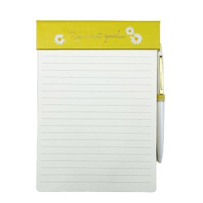 China High Quality PU Top Notebook Easy Writing Detachable Note Writing Custom Notepad Replaceable Inner Pad With Elastic Loop for sale