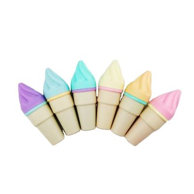 China Mini Multi Colored Marker Pen 6 Colors Customized Multicolor Highlighter Bar Marker for Office and School Kids for sale