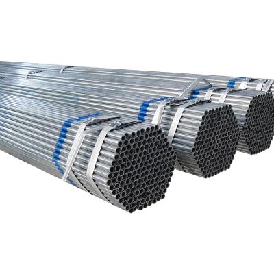 China Gi Welded ASTM A53 ERW Fluid Pipe Pipes Mild Low Carbon Round Galvanized Steel Tubes for sale