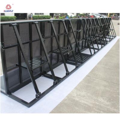 China Professional aluminium crowd control folding event mesh fence expandable safety barrier for sale