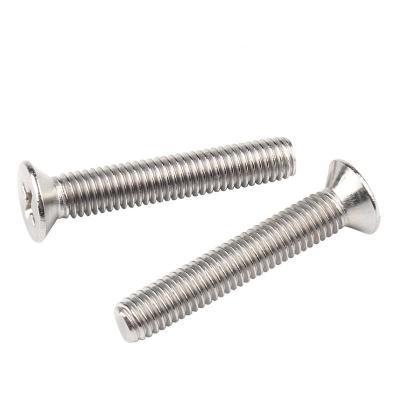 China Customized Cross Recessed Screws M8 M10 Countersunk Flat Head Screws for sale