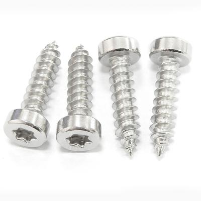 China Customized Self Tapping Pan Head Screw Silvery Zinc Plated Stainless Steel Screws for sale