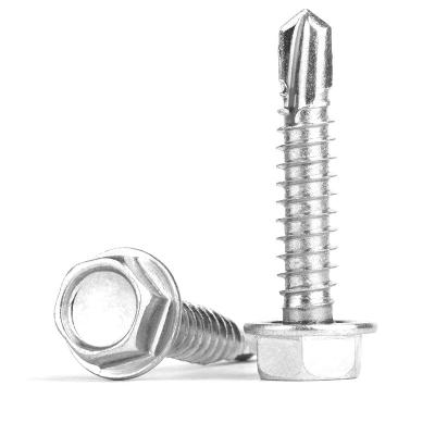 China Grade 12.9 Self Drilling Tapping Screw M2 - M10 Flanged Hex Head Screws for sale