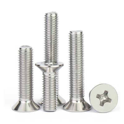 China Custom Stainless Steel Screws Corrosion Resistant Flat Head Cross Screw M2 for sale