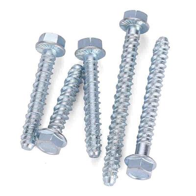 China Carbon Steel Concrete Anchor Bolts Self Tapping Flanged Hex Head Bolts for sale