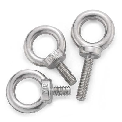 China 304 Steel Coarse Thread Eye Bolt Grade 10.9 Ring Eye Bolts Corrosion Resistant for sale