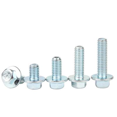 China M6 Hexagon Flange Bolts 1 Inch Hex Head Galvanized Bolts With Full Threads for sale