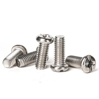 China Fully Threaded Cross Recess Screw 1 Inch Pan Cross Head Screw Type H for sale