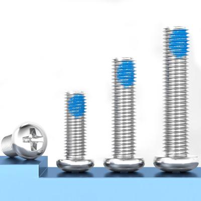 China Customized Stainless Steel Machine Screws 6mm - 50mm Pan Head Phillips Screws for sale