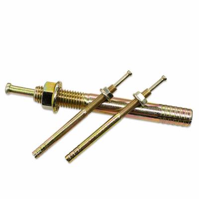 China Zinc Plated Expansion Anchor Bolt Yellow Hammer Drive Anchor Bolt 2 Inch for sale