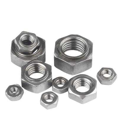 China 1/4 Inch Carbon Steel Hex Nut Grade 8.8 / Grade 4.8 Hexagon Weld Nut for sale