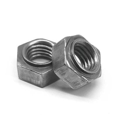 China 2B de aço inoxidável Hex Nut resistente à corrosão Hex Weld Nut 1/4 polegada à venda