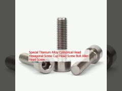 Special Titanium Alloy Cylindrical Head Hexagonal Screw Cup Head Screw Bolt Allen Head Screw