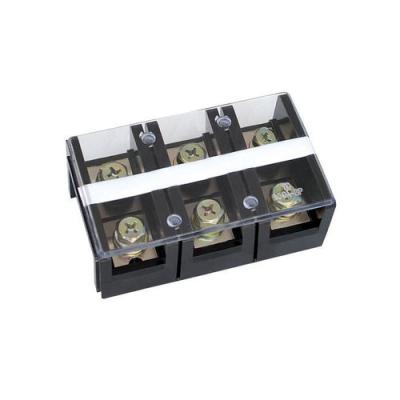 China Double Row Screw Terminal Block Terminal Block Nickel Plated Brass TC Series Fixed Terminal Block Wire High Current Connector for sale