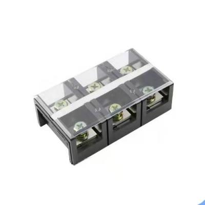 China Double Row Screw Terminal Block Terminal Block Nickel Plated Brass TC Series Fixed Terminal Block Wire High Current Connector for sale