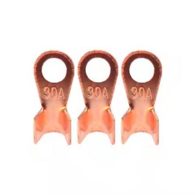 China Power Distribution Device Wire Connection Cable Terminal, OT Open Copper Hook for sale