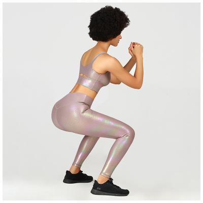 China New QC-yoga Breathable Women's Solid Color Yoga Suit Sport Wear Slim Running Fitness xs Yoga Set for sale