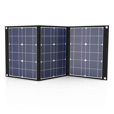 China PVC Black 600D Standard Small 50W 12V/18V Portable Collapsible Polycrystalline Solar Panel for sale