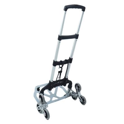 China Moving Objects Folding Heavy Duty Stair Trolley 70kg Portable Aluminum Alloy Stair Climbing Cart for sale