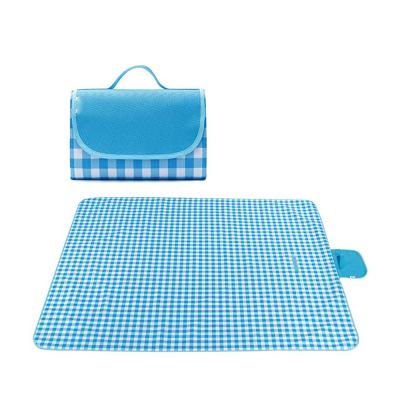 China Foldable Picnic Blanket Custom 600D Oxford Water Proof Picnic Blanket Comfortable Outdoor Luxury Fabric Waterproof for sale