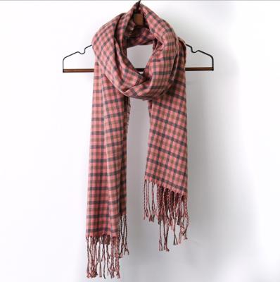 China JDQ20210200 Beautiful Tassel Lattice Winter Casual Scarf Autumn Casual Winter Sweet And Other Scarves for sale