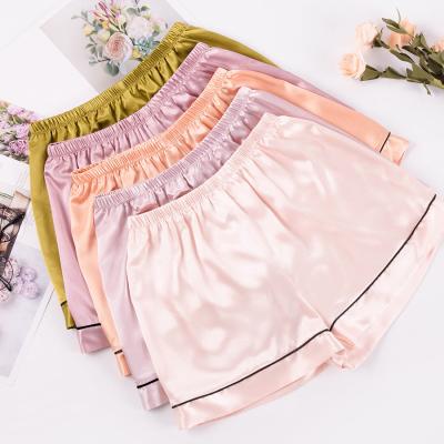 China JYT1856 Women's Silk Sleepwear Satin Women's Shorts Loose QUICK-DRY Women's Clothing Wholesale Fall 2021 QUICK-DRY for sale