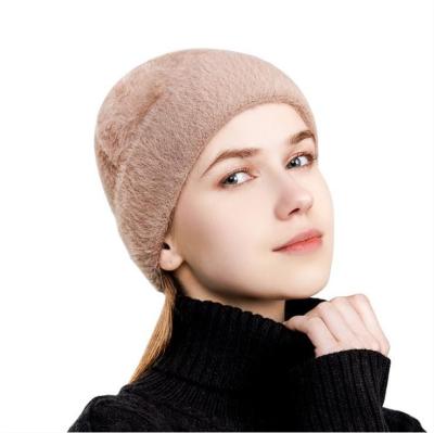 China breathable & waterproof breathable & JSX5 Autumn Winter Women Hat Dome Cashmere Waterproof Blend Knitted Hat Winter Hats Women for sale