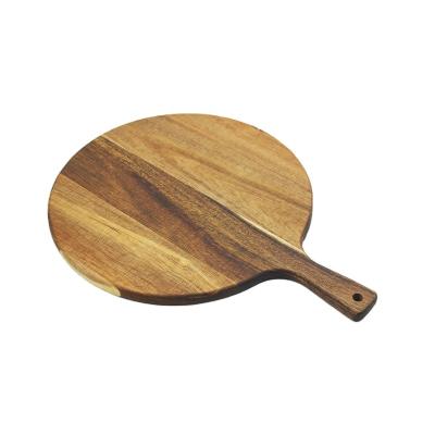 China Sustainable Premium Serving Platter 12 Inch Large Pallet Pizza Tray Natural Acacia Wood for sale