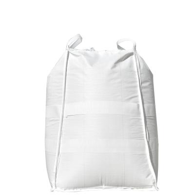 China Safety Bulk Bag Polyethylene Plastic 1000 Kg 1 Ton Large FIBC Bag With Handle Buckle for sale