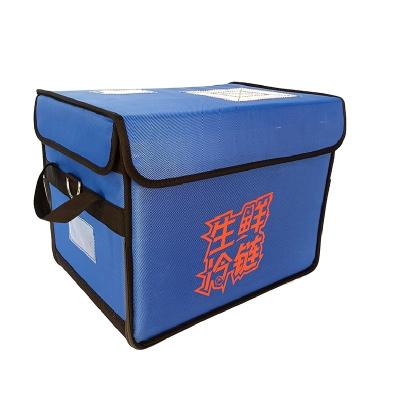 China Waterproof Hot Selling Insulated Drinks Wine Delivery Bag Freezable Big Fruit Food Cooler Bag for sale