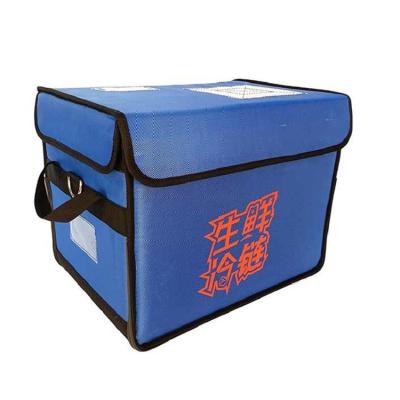 China Wholesales High Capacity Food Delivery Cooler Bag Waterproof Fresh Vegetable Cooler Bag for sale