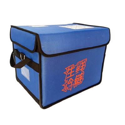 China High Quality Waterproof Custom Logo Vegetable Fish Meat Keep Fresh Delivery Cooler Bag for sale