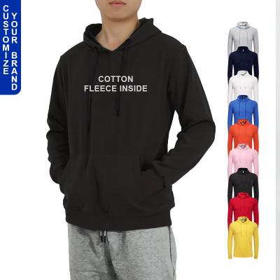 China Custom 100% Cotton 500GSM Anti-pilling High Quality Thick Heavy Winter White Fleece Manufacturers Bulk Vendors Wholesale Men's Hoodie for sale