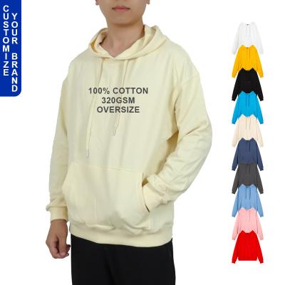 China Anti-pilling Cotton Terry Hip Hop Big Soft Sweater Free Sample Stock 100% French Oversized White Couple Luxury Loose Mens Unisex Hoodies for sale