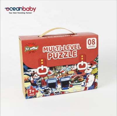 China Portable Suitcase Design Lead Industry Kids Jigsaw Puzzle for sale