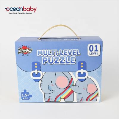 China Suitcase Design UV Coating Jigsaw Puzzle for Toddlers for sale