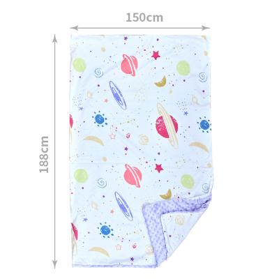 China Anti-bacteria Soft Dot Minky Baby Blanket For Newborn Warm Baby for sale