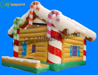 China Decoraciones inflables grandes modificadas para requisitos particulares de la Navidad, casa inflable de la Navidad en venta