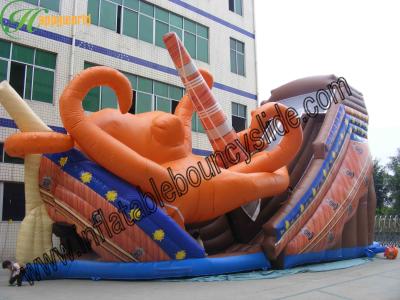 China Giant Octopus PVC Commercial Inflatable Slide With Double Lane​  for sale