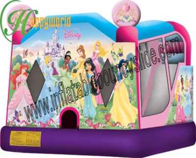 China Zwei Rohr-Prinzessin Theme Inflatable Bouncy Castle für Mietgeschäft zu verkaufen