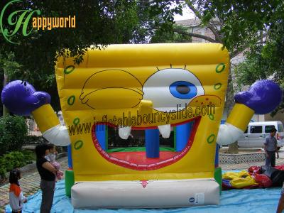 China Aufblasbares springendes federnd Schloss Kind-Spongebob, arbeiten federnd Haus im Garten zu verkaufen