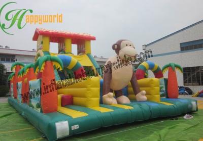 China Customized Inflatable Fun City With King Kong Monkey Giant Outdoor Inflatable Toys for sale