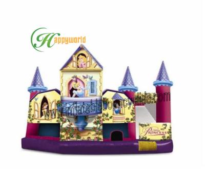 China Dauerhafte PVC veränderbare Prinzessin Theme Inflatable Combo Bouncers für Kinder zu verkaufen