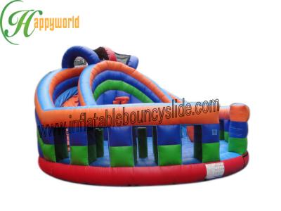 China Castillo de salto combinado inflable exterior con la casa de la despedida de la carrera de obstáculos en venta