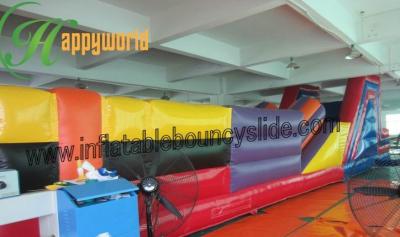 China Amusement Park Large Inflatable Obstacle Course Bouncy Castles for adults and children for sale