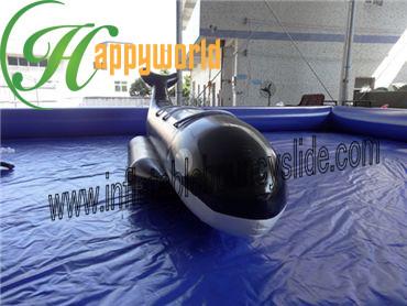 China Barco inflable del PVC del tiburón negro resistente al fuego, barcos inflables de la pesca con mosca en venta