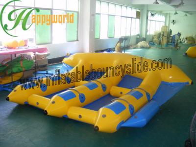 China Customized Colorful PVC Inflatable Flying Fish Boat With 0.9mm Tarpaulin for sale