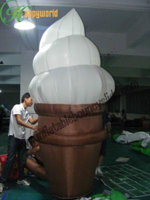 China Custom Inflatable Advertising Products / Inflatable Ice Cream For Playing Center for sale