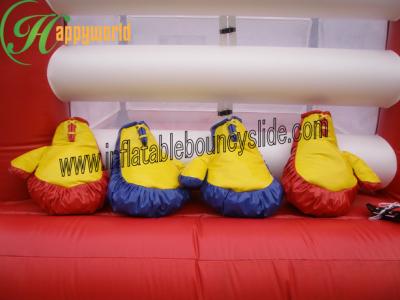 Chine Gants gonflables colorés de boxe/gladiateur pour le divertissement extérieur à vendre